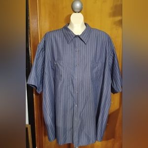 Six red kap work shirts two pockets short sleeves 4X